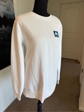 🪩 3/$10 Burton x Fat Tire Men’s White Crewneck Sweatshirt
